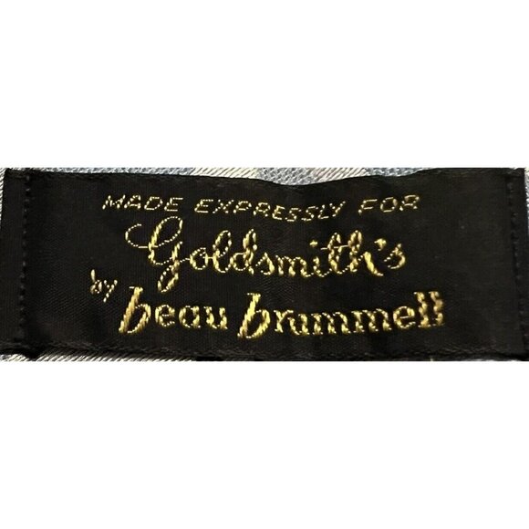 Beau Brummell Goldsmiths Men's Necktie‎ Tie Poly Multicolor Paisley Satin 56” - Picture 4 of 8